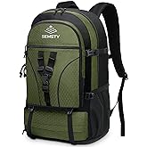 SEMSTY 40L/50L Expandable Hiking Backpack for Men and Women, Travel Camping Backpack Flight Approved