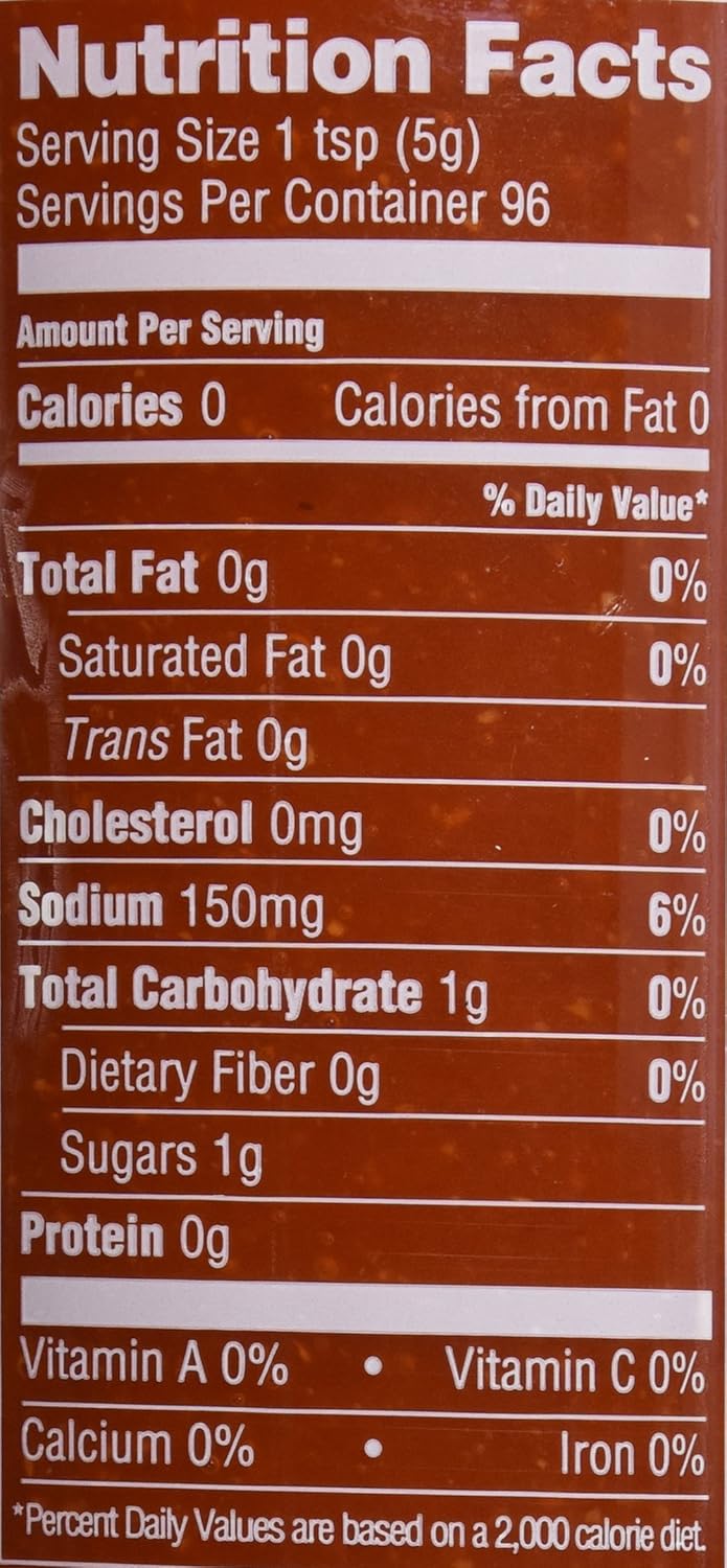 33 Sriracha Sauce Nutrition Label Labels Database 2020