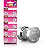 LiCB 10 Pack SR626SW 377 Watch Battery,Long-Lasting &amp; Leak-Proof,High Capacity Silver Oxide 1.55V Button Cell Batteries for Watch