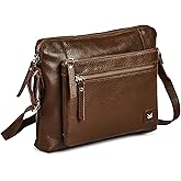 Wise Owl Accessories Leather Small Crossbody Bags for Women Soft Pebbled Purses & Handbags Sling Shoulder Crossover