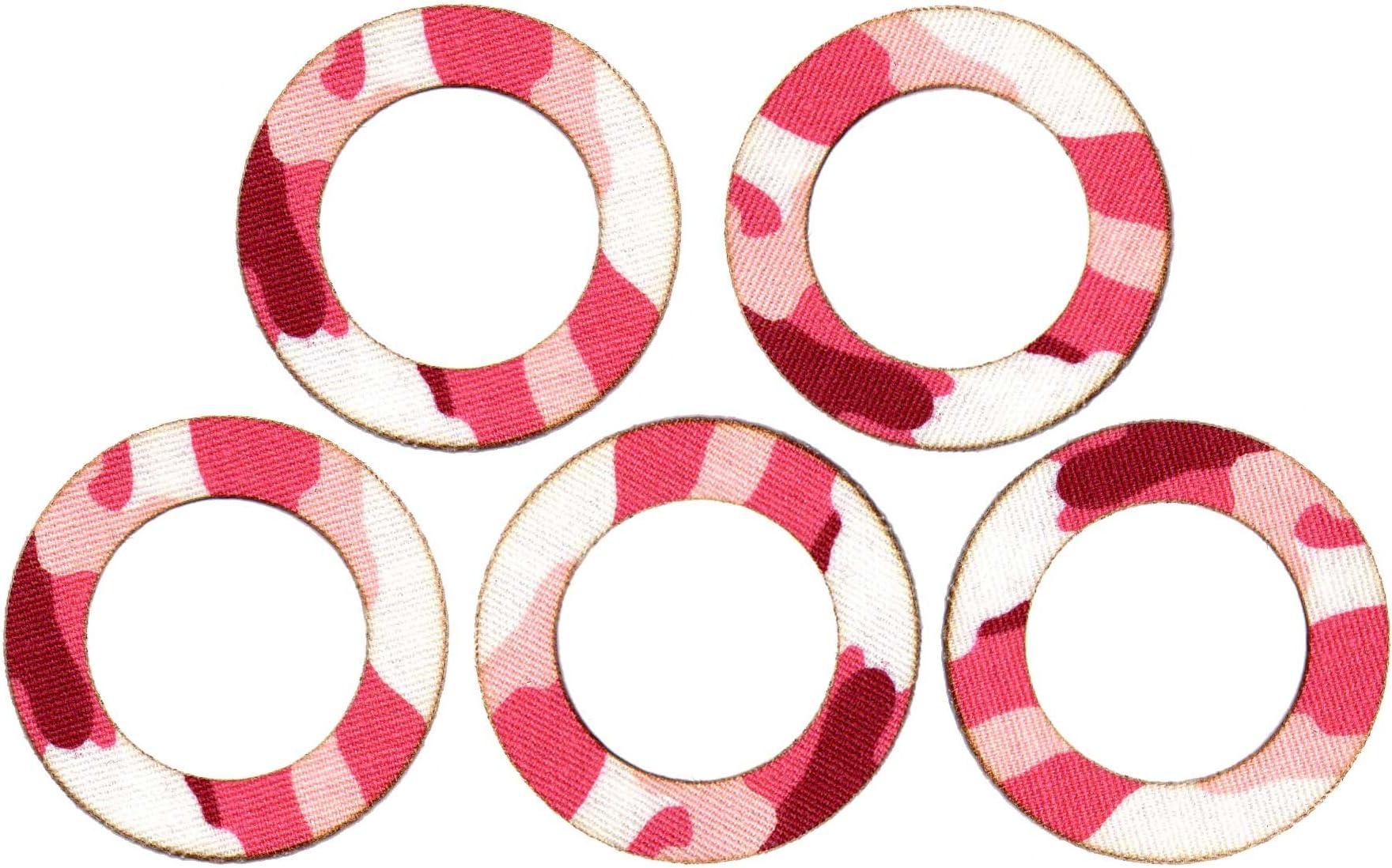 Diatapes 5 round Tapes Sticker patches for Freestyle Libre Sensor (camo pink)