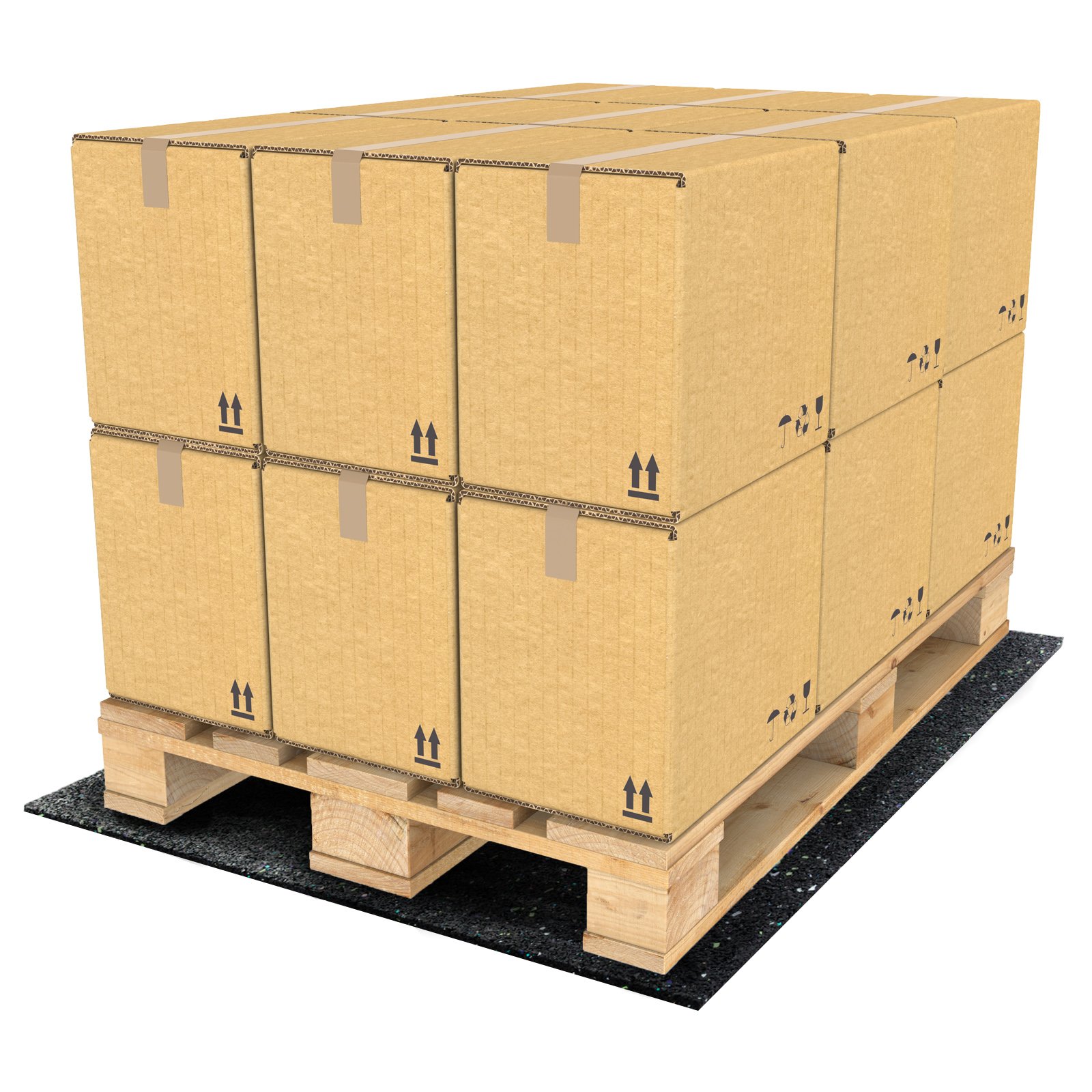 etm AntiVibration Washing Machine Mat Soundproof Mat Thick Rubber