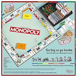 Monopoly Board Game | Classic Game with Storage