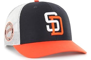 47 MLB Homerun Cooperstown Adjustable Snapback Mesh Trucker Hat, Adult One Size Fits All