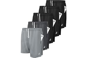 NY Threads 5 Pack Mens Athletic Shorts Quick Dry Loose-Fit Lightweight Running Workout Gym Shorts with Pockets