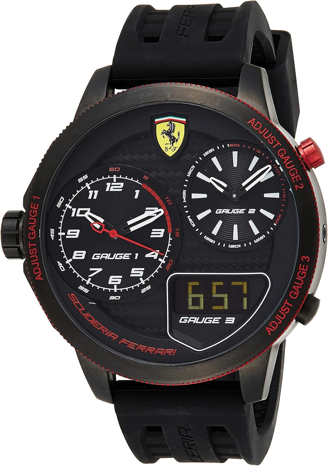 Ferrari Men's 0830318 XX KERS Analog Display Japanese Quartz Black Watch