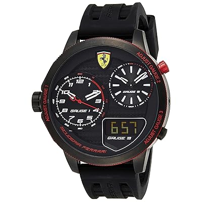 Ferrari Men's Black Analog Watch with Quartz Kuwait Ubuy