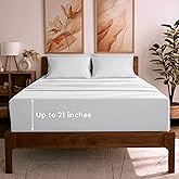 Mellanni King Sheet Set - 6-Piece Iconic Collection Bedding, (Including 4 Pillowcases), 21-Inch Extra Deep Pocket, Easy Care, Ultra Soft, Cooling Sheets, Brushed Microfiber - White