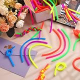 D.A.Y. Republic 6 Pcs Elastic Fidget Noodles 25cm Stretchy Stress Relief Toy view 5