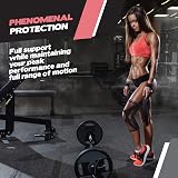 POWERLIX Knee Support for Women Men Pink Medium Knee Brace Sleeve view 3