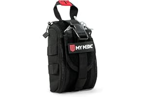My Medic - TFAK - Ifak Trauma Kit with Tourniquet - HSA/FSA Approved - Over 35 Essential Life Saving First Aid Items For Car or Travel - Black