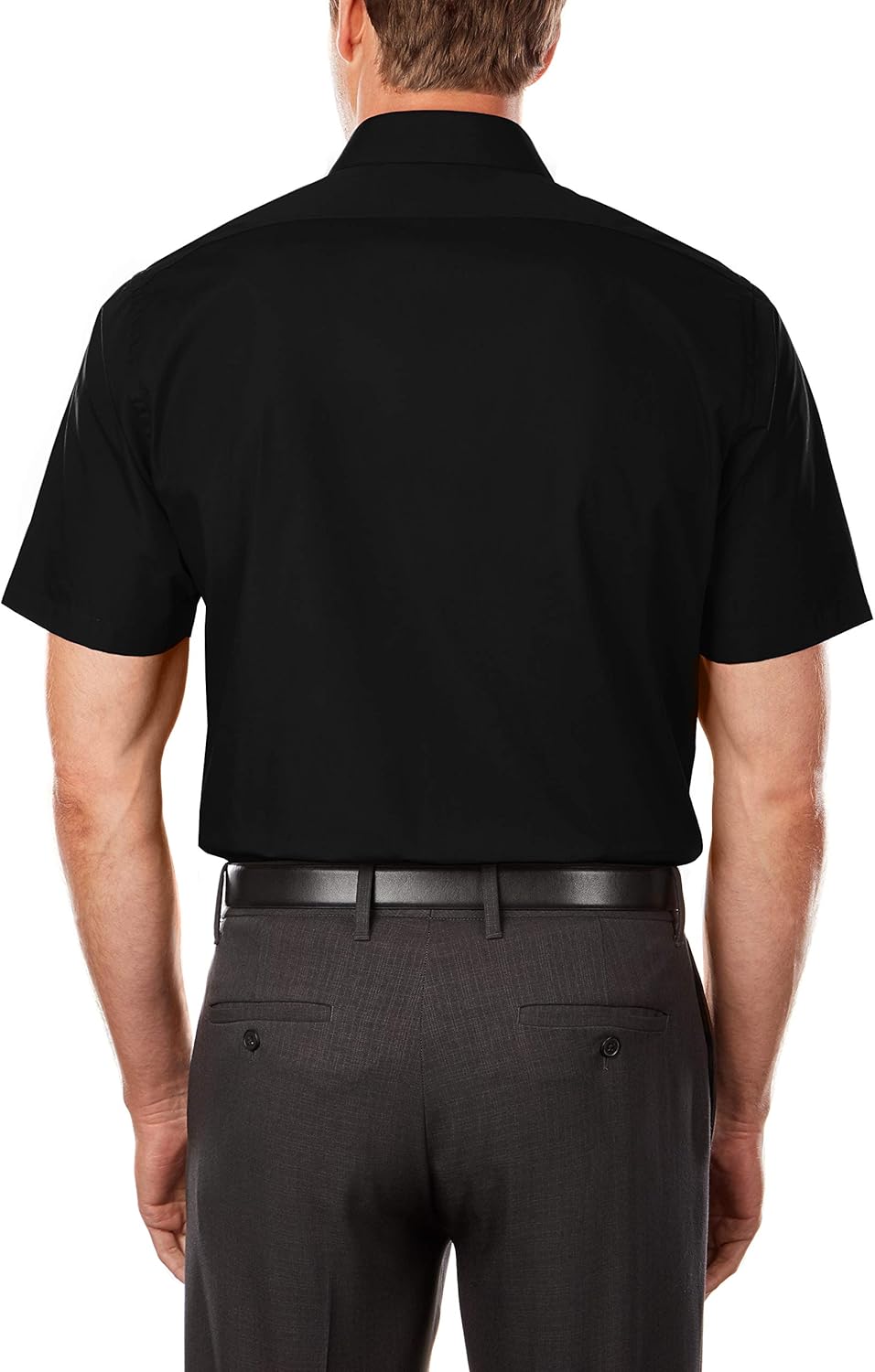 Van Heusen Men's TALL FIT Short Sleeve Dress Shirts Poplin Solid (Big and Tall) at  Men’s Clothing store
