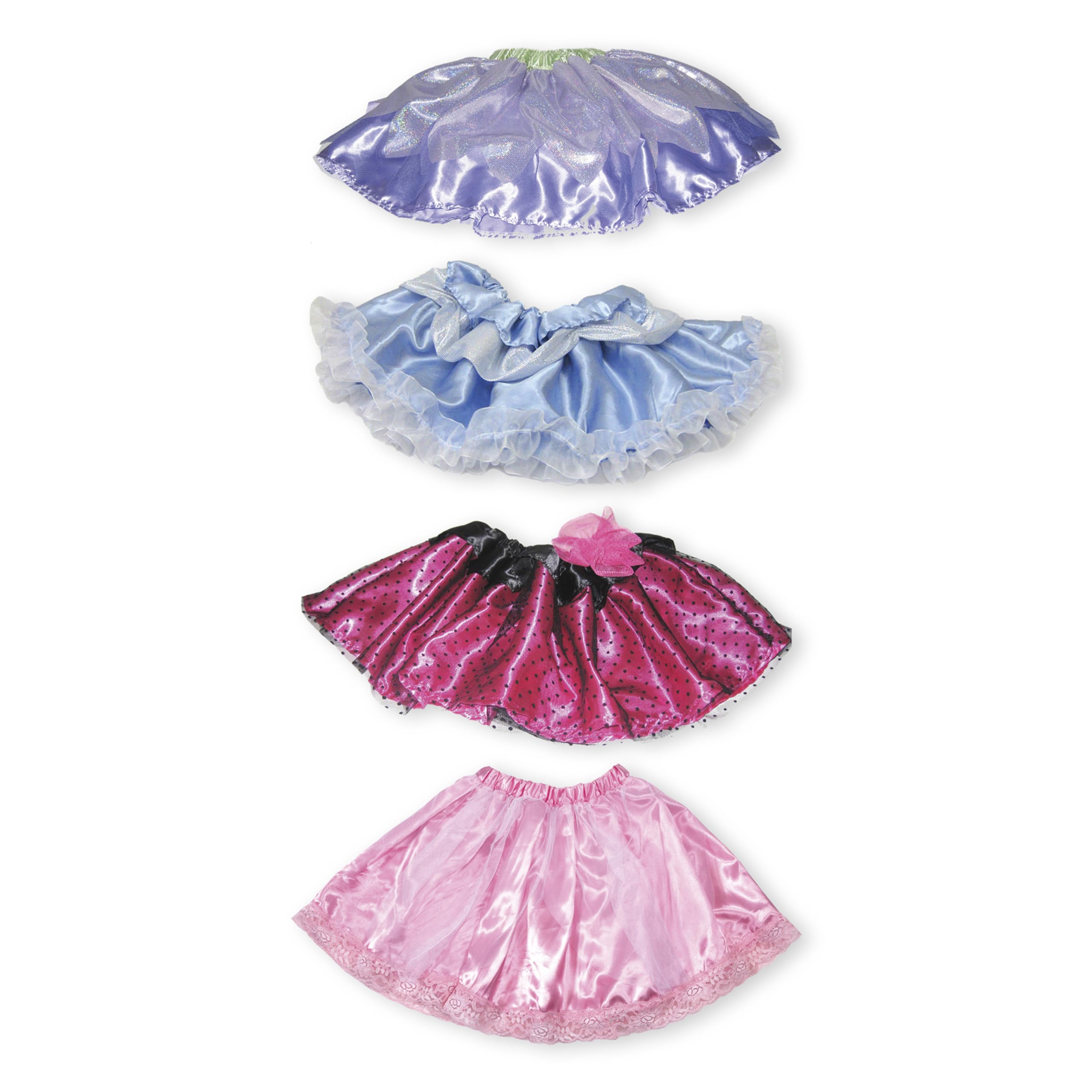 Melissa & Doug Role Play Collection Goodie Tutus! (Pretend Play, 4 Dress-Up Costume Skirts)