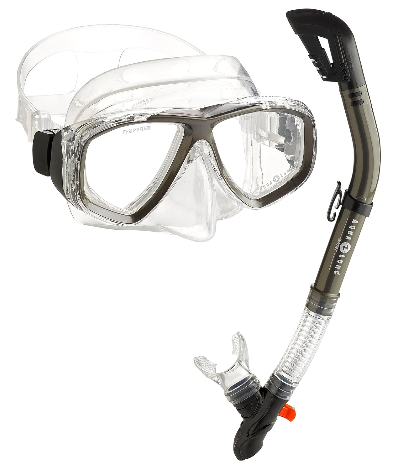 Aqua Lung Scuba Snorkeling Dive Mask Dry Snorkel Set Outdoor Recreation