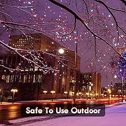 95FT 240 LED Red And White Christmas String Lights