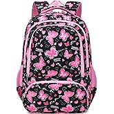 abshoo Lightweight Kids Backpack For Girls Ages 6-8 Kindergarten Elementary School Bookbag Girls School Bag 8-10 (Butterfly)