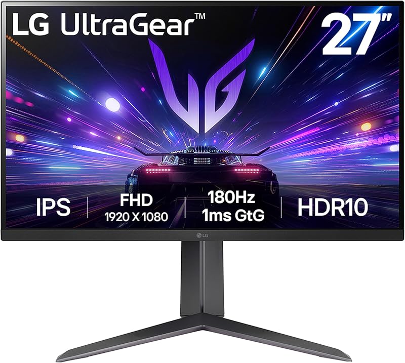 LG Ultragear 27GS65F 27 Inch IPS 1080p 180Hz 1ms HDR10 G-Sync FreeSync