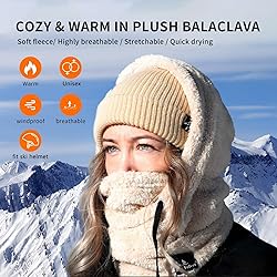 Shy Velvet Balaclava Ski Mask Wind-Resistant Winter