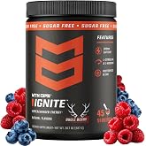 MTN OPS Ignite Energy Powder, Zero Sugar, Bugle Berry | Sugar Free, 200mg Caffeine, Nootropic Blend for Energy, Focus &amp; Endurance, L Arginine &amp; L Citrulline