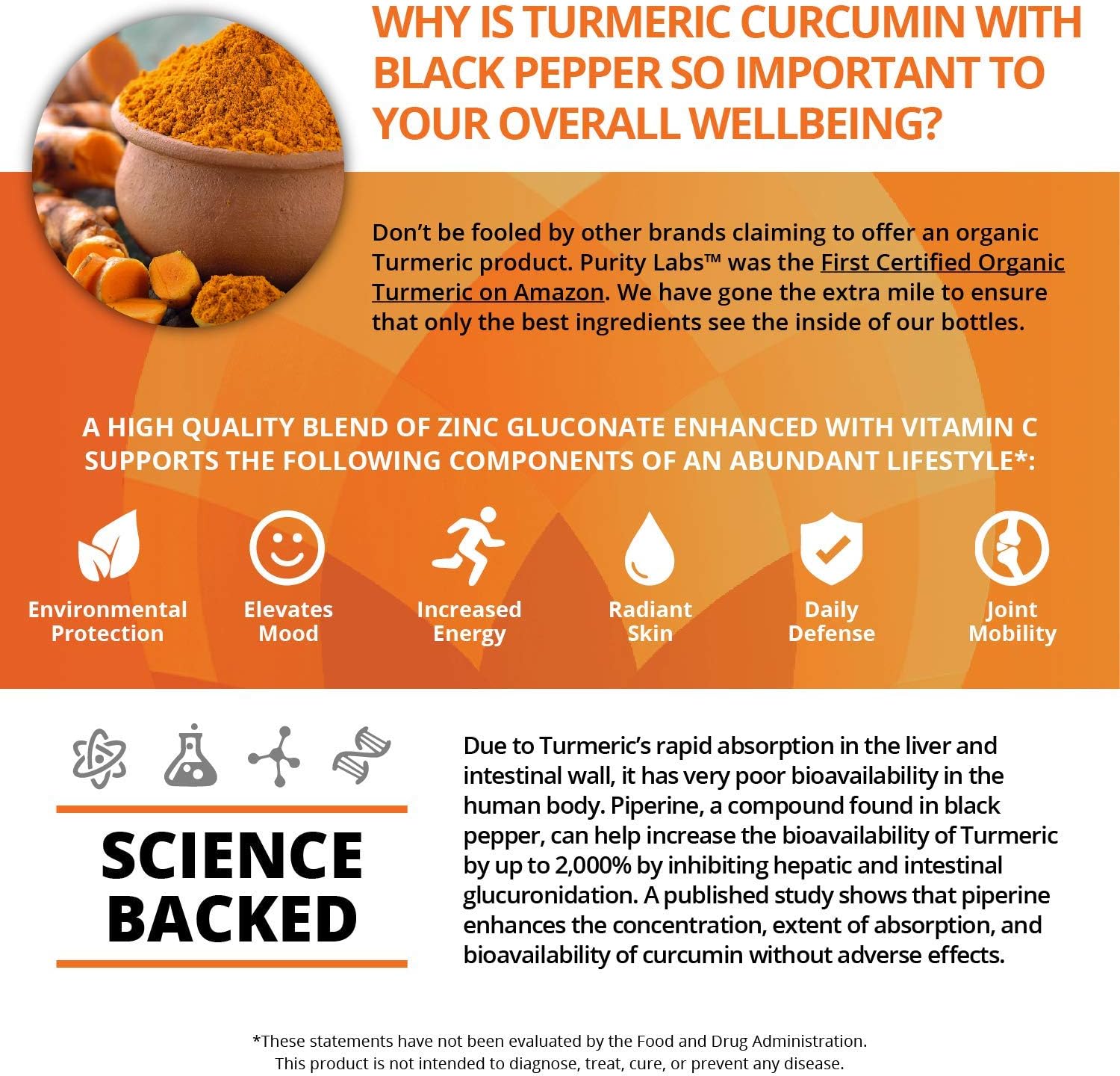 Organic Turmeric Curcumin 2,250MG. Highest Quality and Potency Available - 95% Standardized Curcuminoids and Black Pepper Bioperine for increased bioavailability - For Joint Mobility & Inflammation: Health & Personal Care