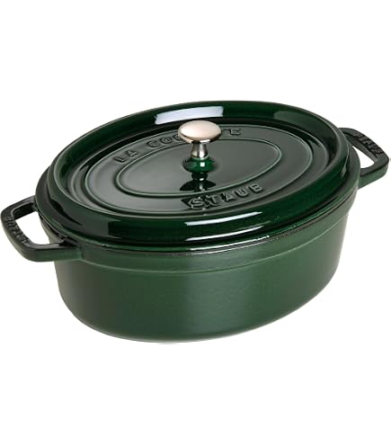 Amazon.com: STAUB Cast Iron Roaster/Cocotte, Oval 31 cm, 5.5 L