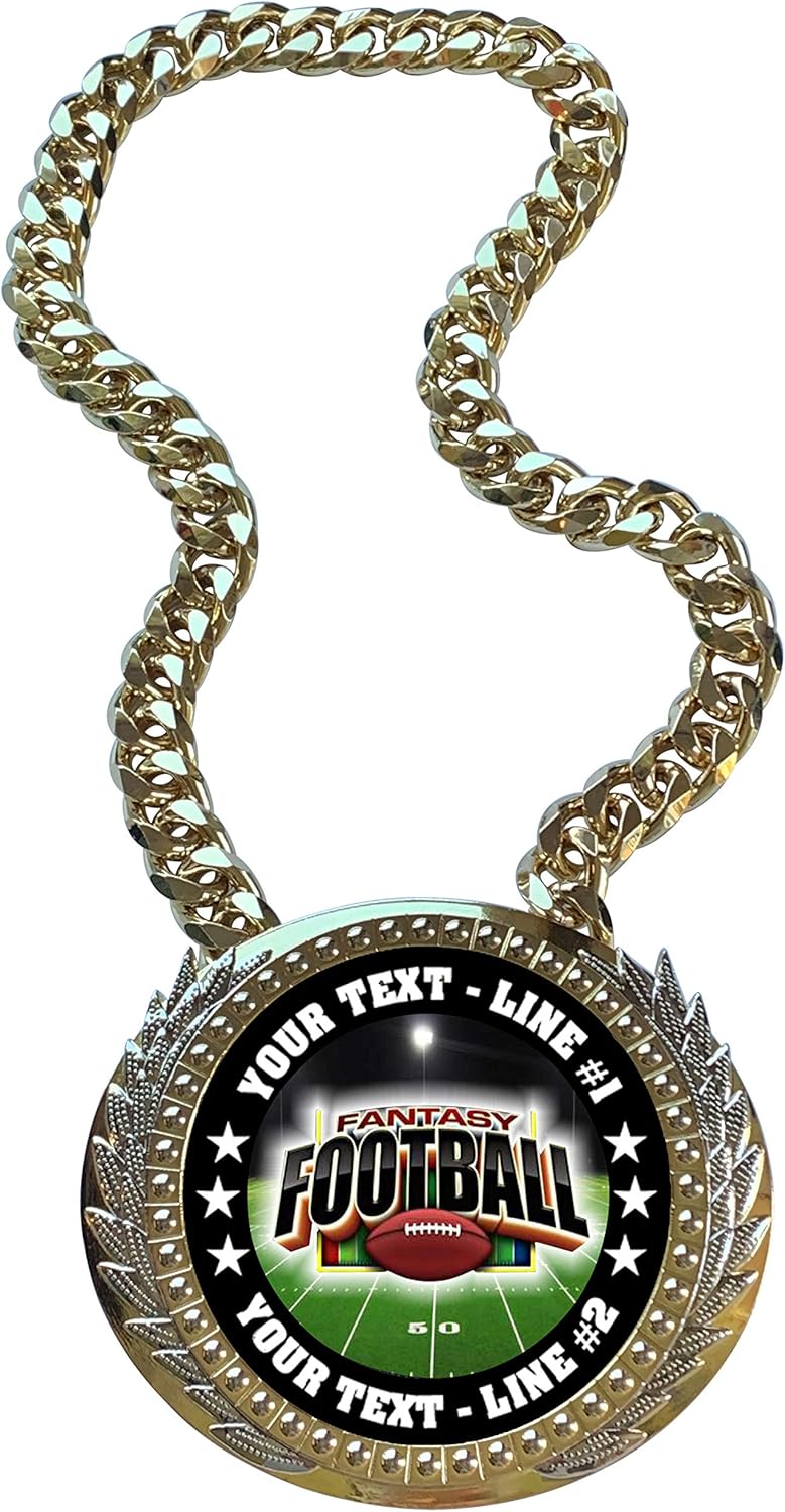 Express Medals Metal Version Fantasy Football Champ Chain