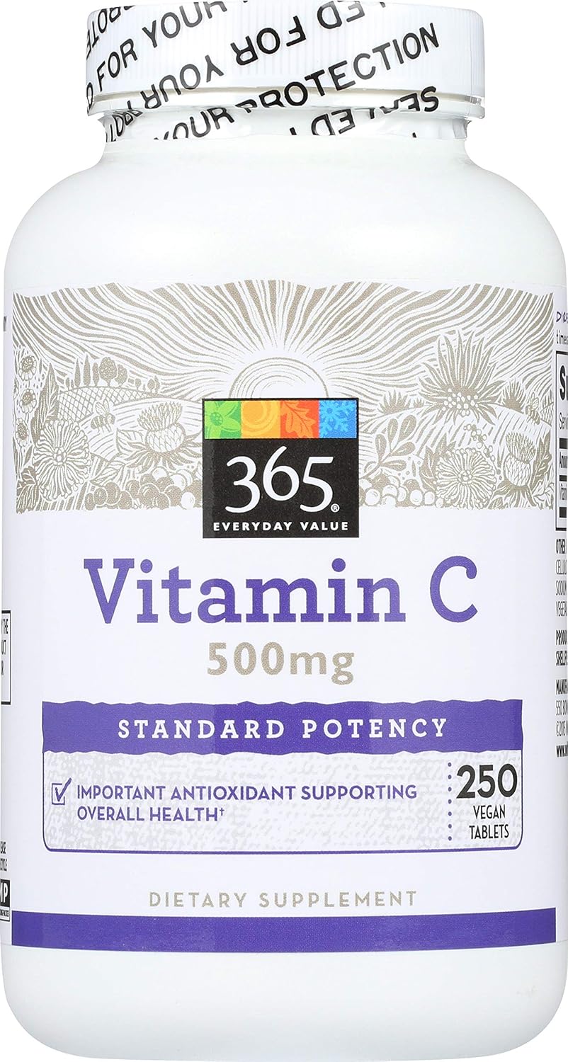 365 Everyday Value, Vitamin C 500mg, 250 ct Health