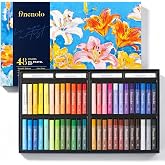 finenolo 48 Colors Oil Pastels, Rich Pigment with 4 Extra White | Rich pigment creamy pastels support layering &amp; blending, ideal drawing supplies for students, beginners and amateur artists