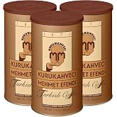 Kurukahveci Mehmet Efendi Turkish Coffee, Medium Roast, 17.6 oz (Pack of 3) | 100% Arabica, Extra Fine Grind for Cezve and Ibrik, Rich Aroma, Vegan, Gluten Free, Roasted in Istanbul Since 1871