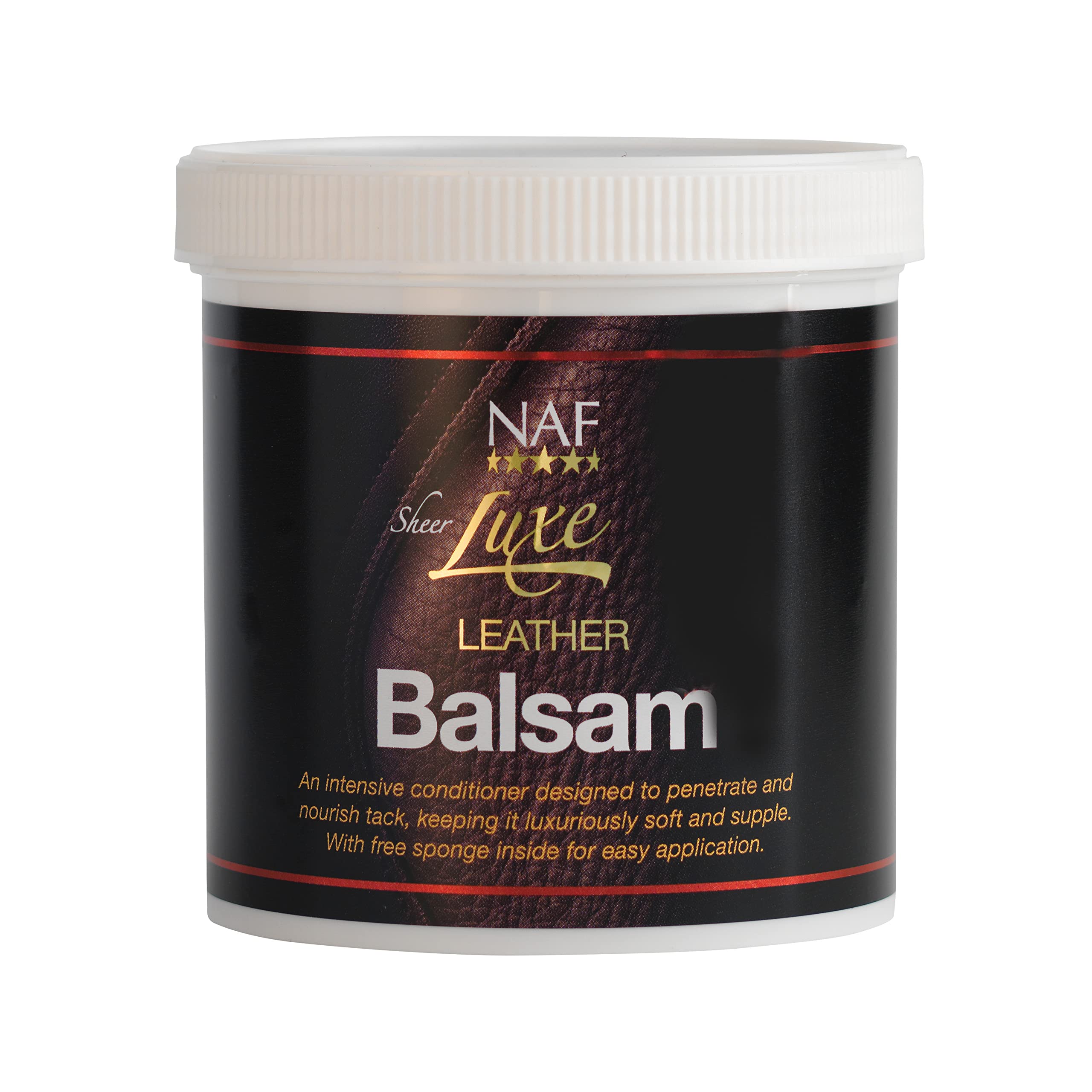 NAF Sheer Luxe Leather Balsam 400g – Premium Leather Conditioner for Saddlery & Tack – Nourishes, Protects & Restores – With Beeswax & Lanolin