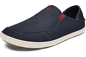 OLUKAI Nohea Mesh Men's Slip On Sneakers, Lightweight & Breathable Shoes for Everyday Wear, All-Weather & Enhanced Traction