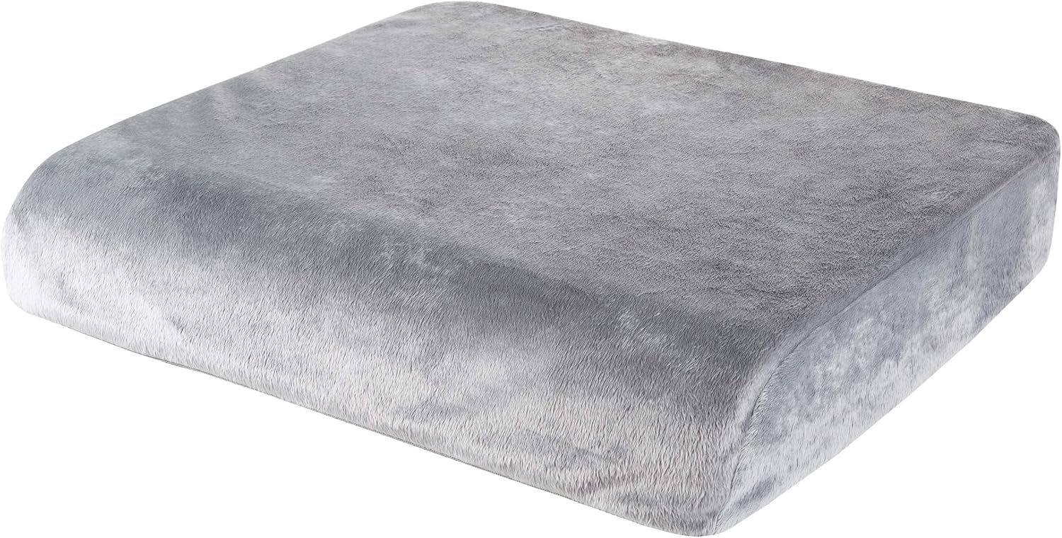 Bluestone Memory Foam Seat Cushion-3” Thick Wheelchair, Desk, Car, 3", Grey: Kitchen & Dining