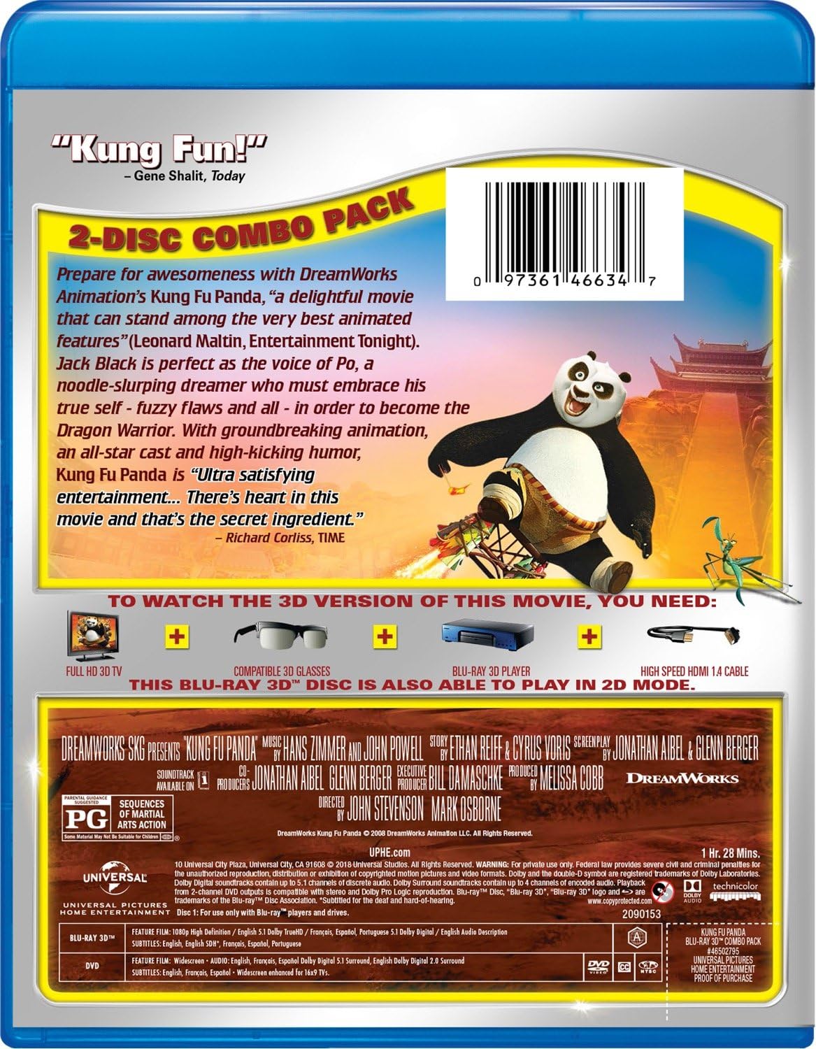 Amazon Co Jp Kung Fu Panda Blu Ray Import Dvd ブルーレイ