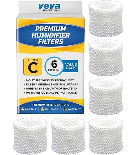 Honeywell Humidifier Wicking Filter 2-Pack Honeywell HC-888/HC888N Humidifier Replacement Filters - 3 Month Life, Made In USA Humidifier Filters - Foto 3