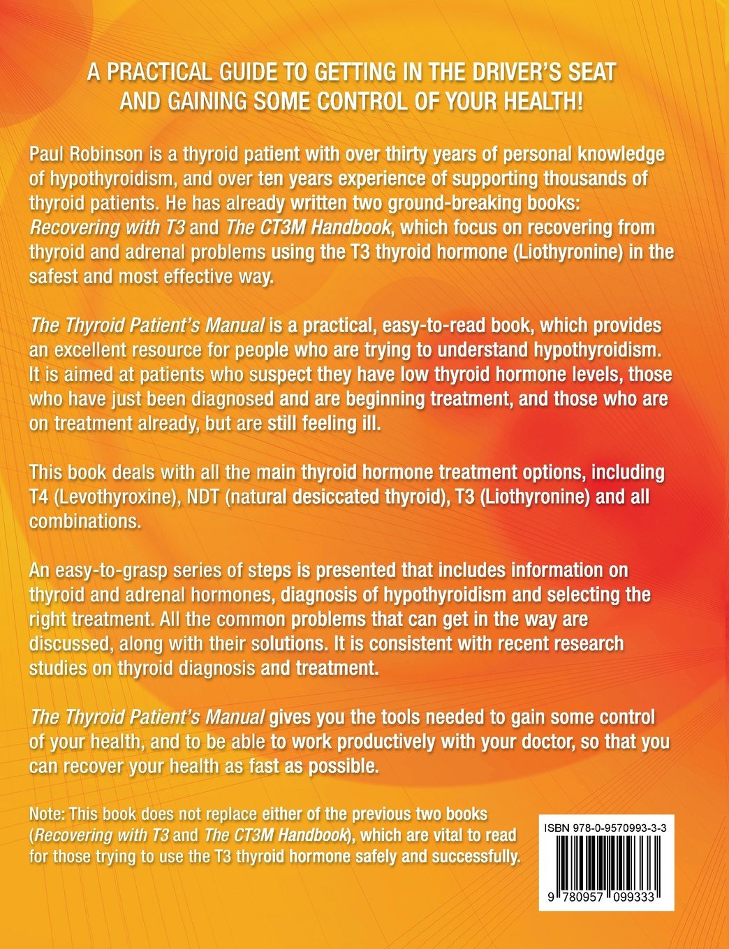The Thyroid Patient's Manual: Recovering from Hypothyroidism from Start to  Finish: Paul Robinson: 9780957099333: Amazon.com: Books