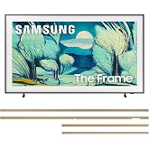 Samsung QN65LS03FAFXZA 65 Inch The Frame QLED 4K Art Mode Vision AI Smart TV with a VG-SCFF65TKBZA Customizable Bezel - Modern Teak (2025)