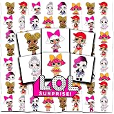 L.O.L. Surprise! Tattoos Party Favors Bundle - 72 Pc Individual Tattoos | 2" Pre-Cut LOL Temporary Tattoos for Kids Boys Girls Bulk | LOL Surprise Birthday Party Supplies