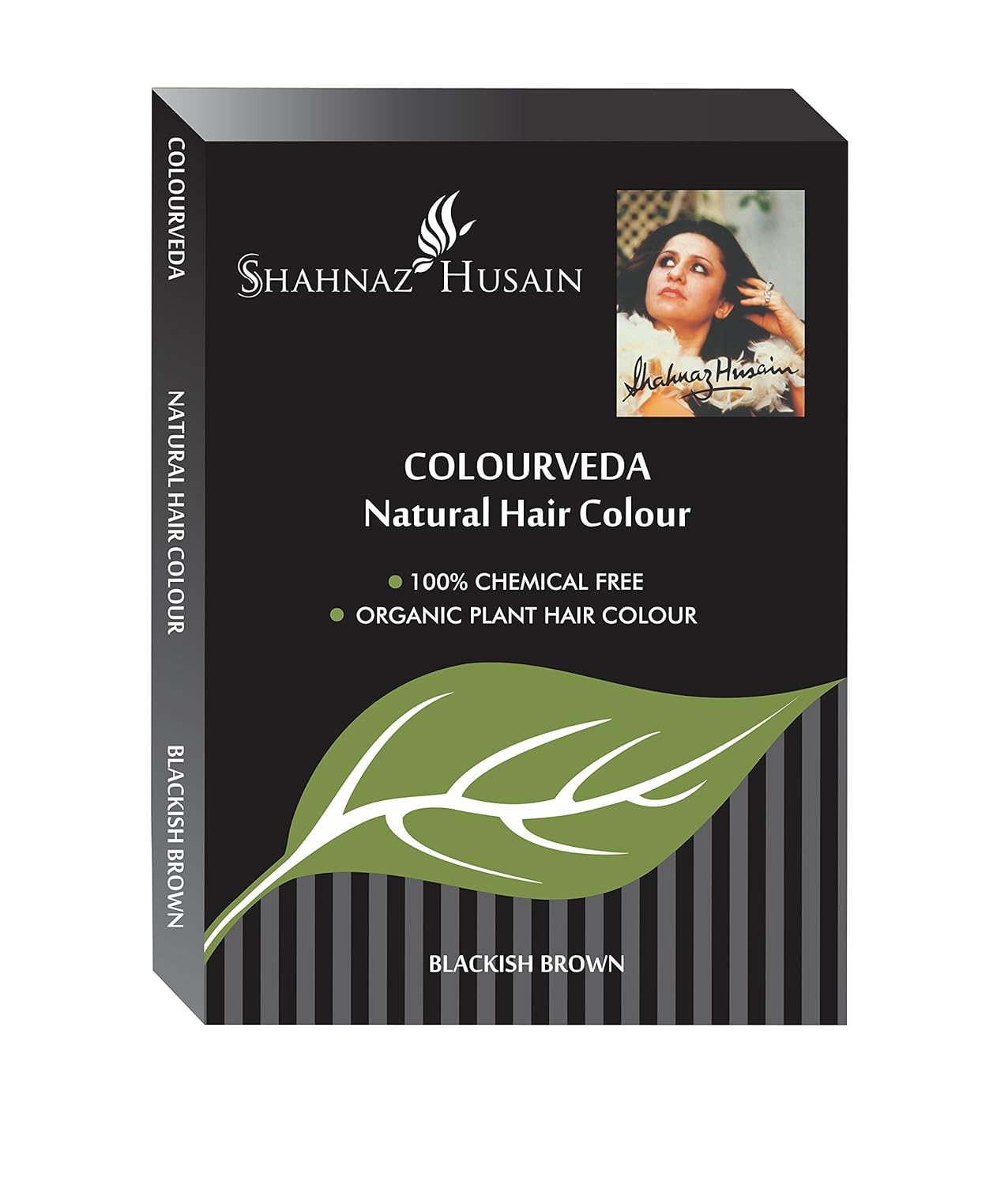 Shahnaz Husain Colourveda Herbal Ayurvedic Natural Hair Color Latest International Packaging (3.5 oz / 100 g)