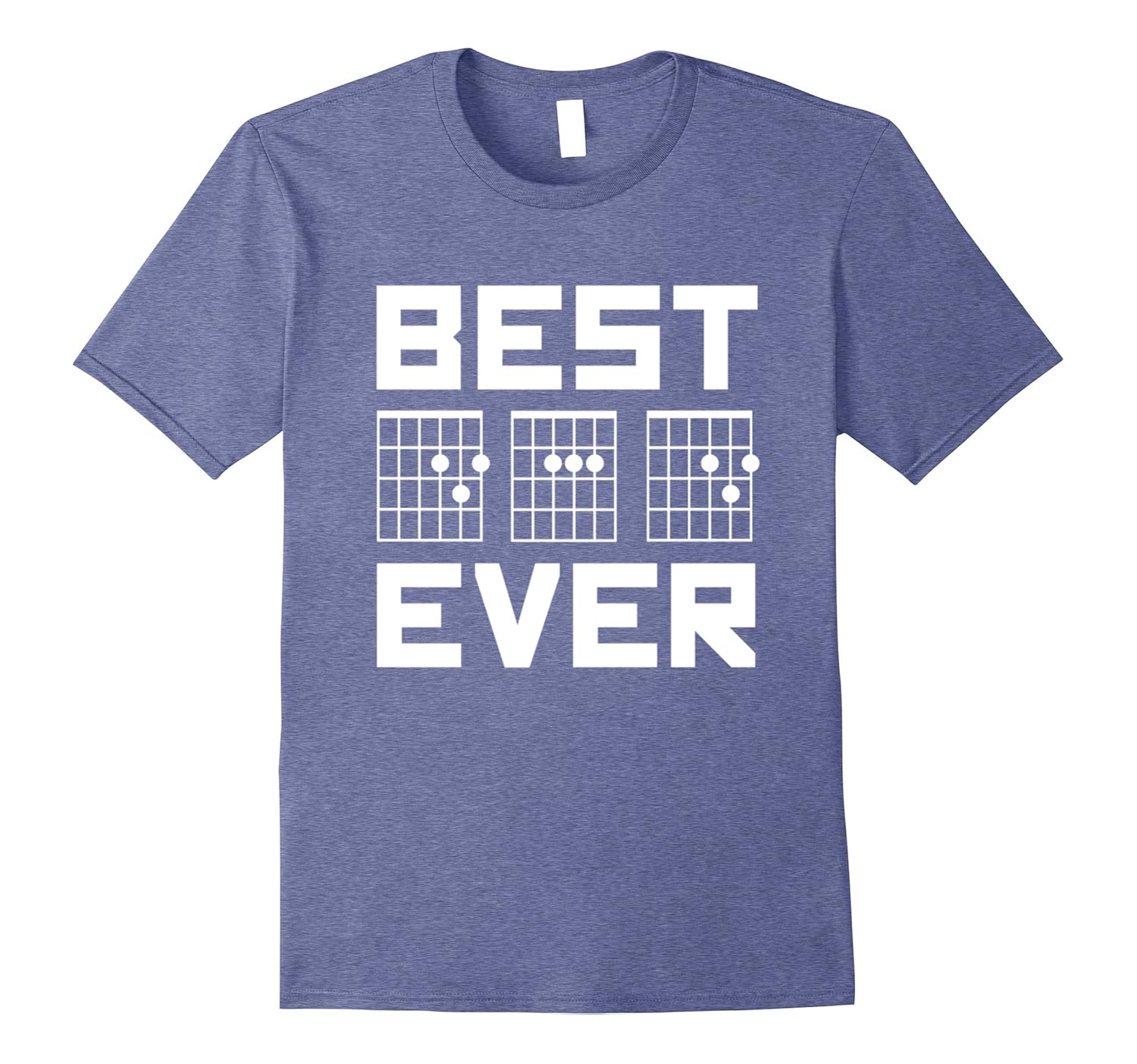 Mens Best Dad Ever Guitar Chords for Musician Father T-Shirt-anz