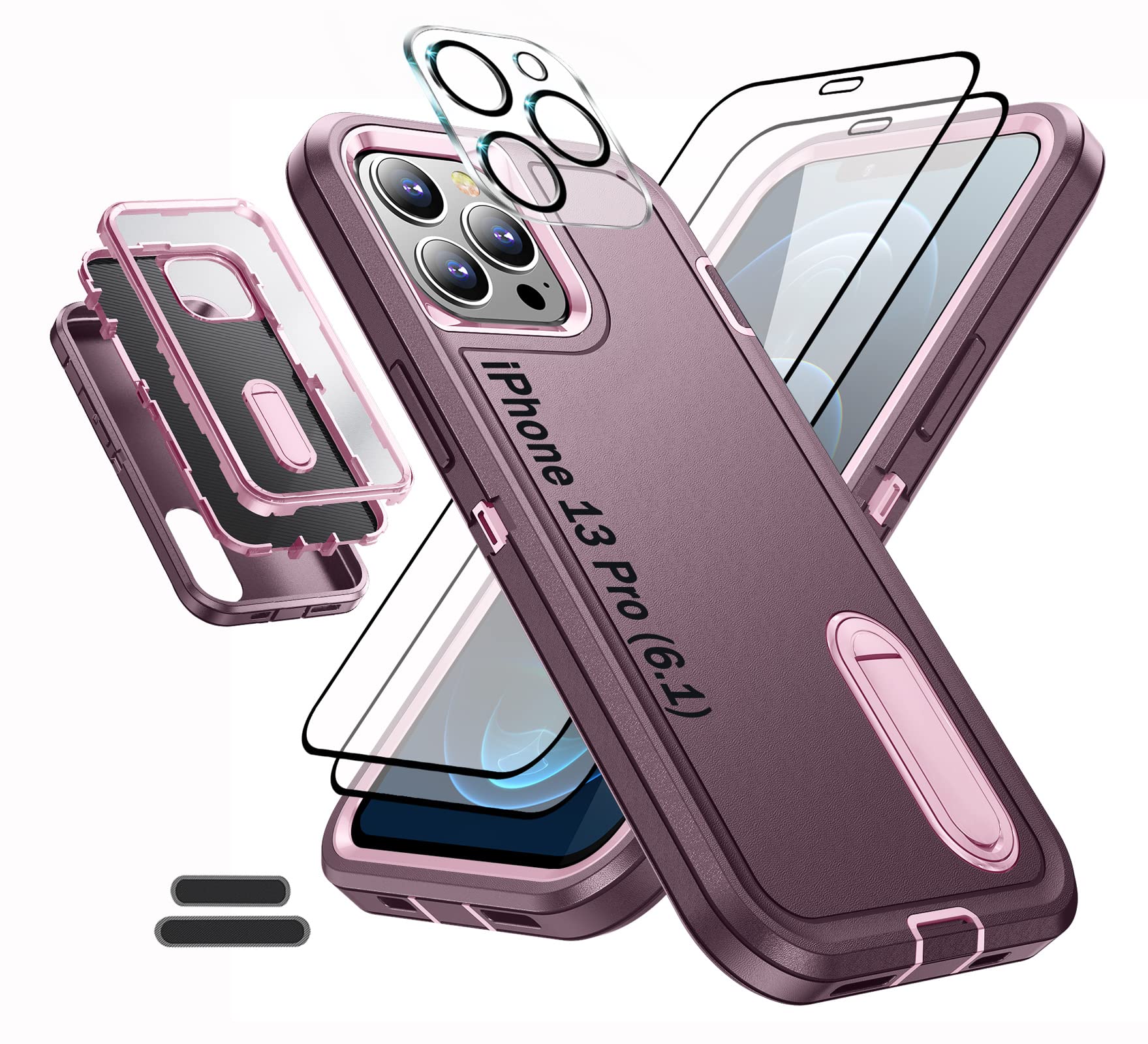 Dexnor Compatible With Iphone 11 Pro MAX Case 6.5 Inch, 360 Degree Full Body Shockproof Protective Cover (2019 Release) With Built-in Screen Protector