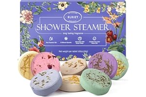 BLRIET Shower Steamers Aromatherapy Spa Gifts for Women 8 Pack, Shower Bombs Birthday Gifts for Mom with Lavender Natural Essential Oils, Self Care Gifts for Women & Lover