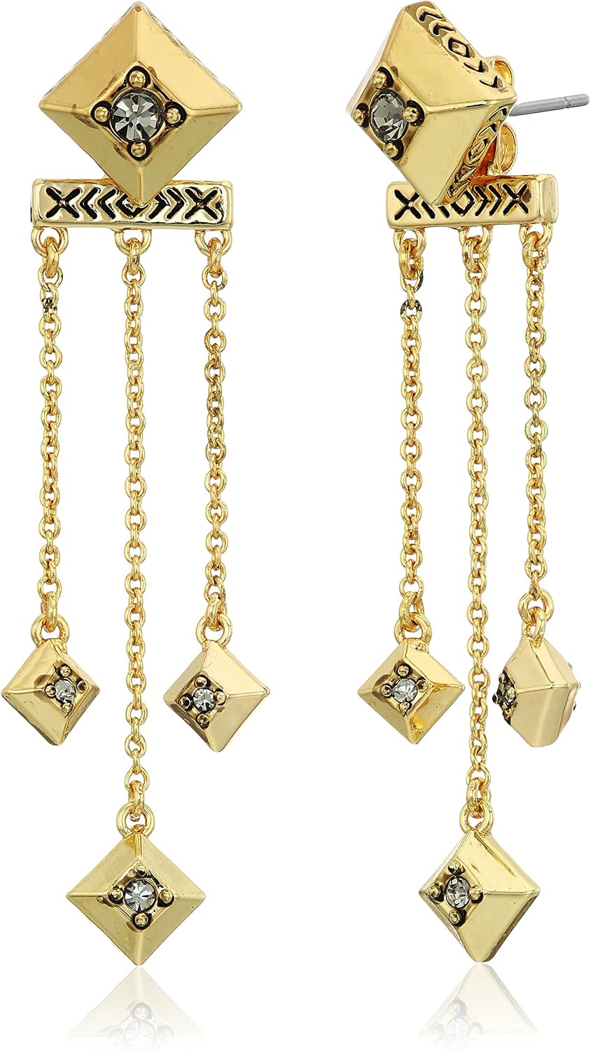 House of Harlow 1960 The Lyra Dangle Gold Drop