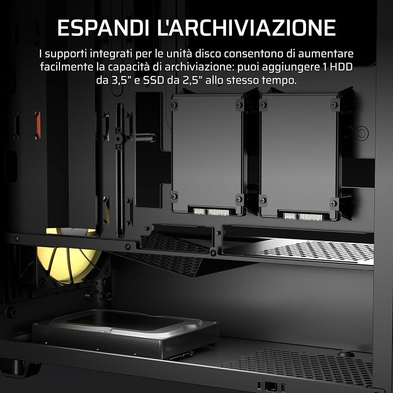 3200D RS ARGB Case PC Mid Tower – Nero