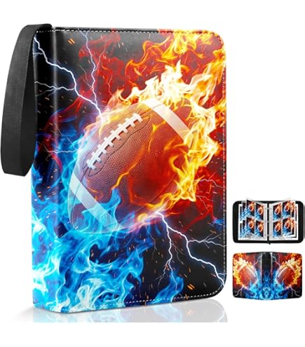 football card binder amazon Amazon.com: Football Card Binder, 4 Pocket Sport Cards Binder 400 Pockets  Trading Binder Holder Album Compatible with Football Cards, Trading Cards,  MTG and Other TCG (Red) : Toys & Games