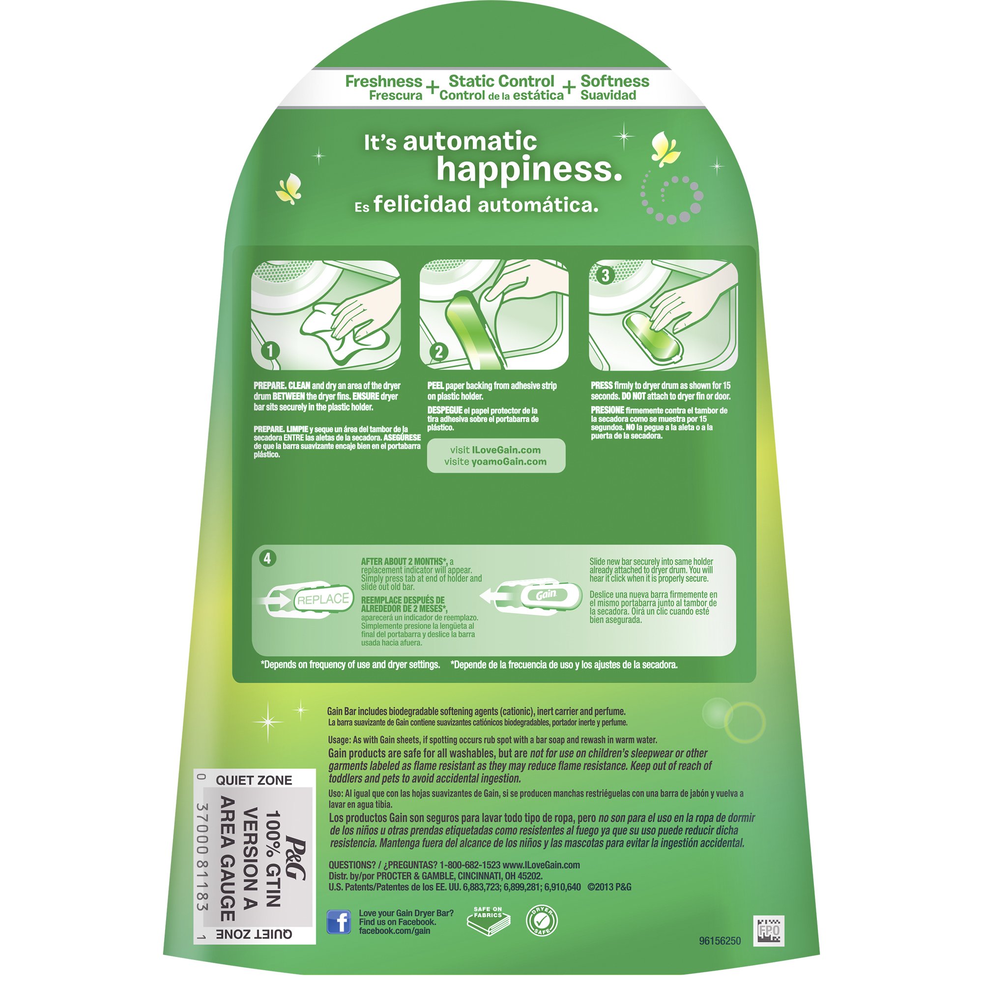 Gain Flirty Fresh 3 Month Dryer Bar Fabric Softener 1.92 Oz Buy