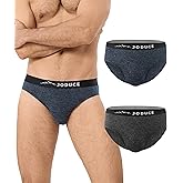 JODUCE 2 Pack Mens Merino Wool Underwear, Breathable Wool Underwear for Men, Comfortable Soft Loose Moisture Wicking Briefs