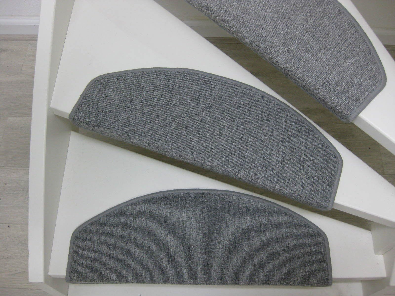 Teppichwahl Bali Carpet stair pads/treads 65 x 25 cm brown, beige, grey, hard coal (Grey)