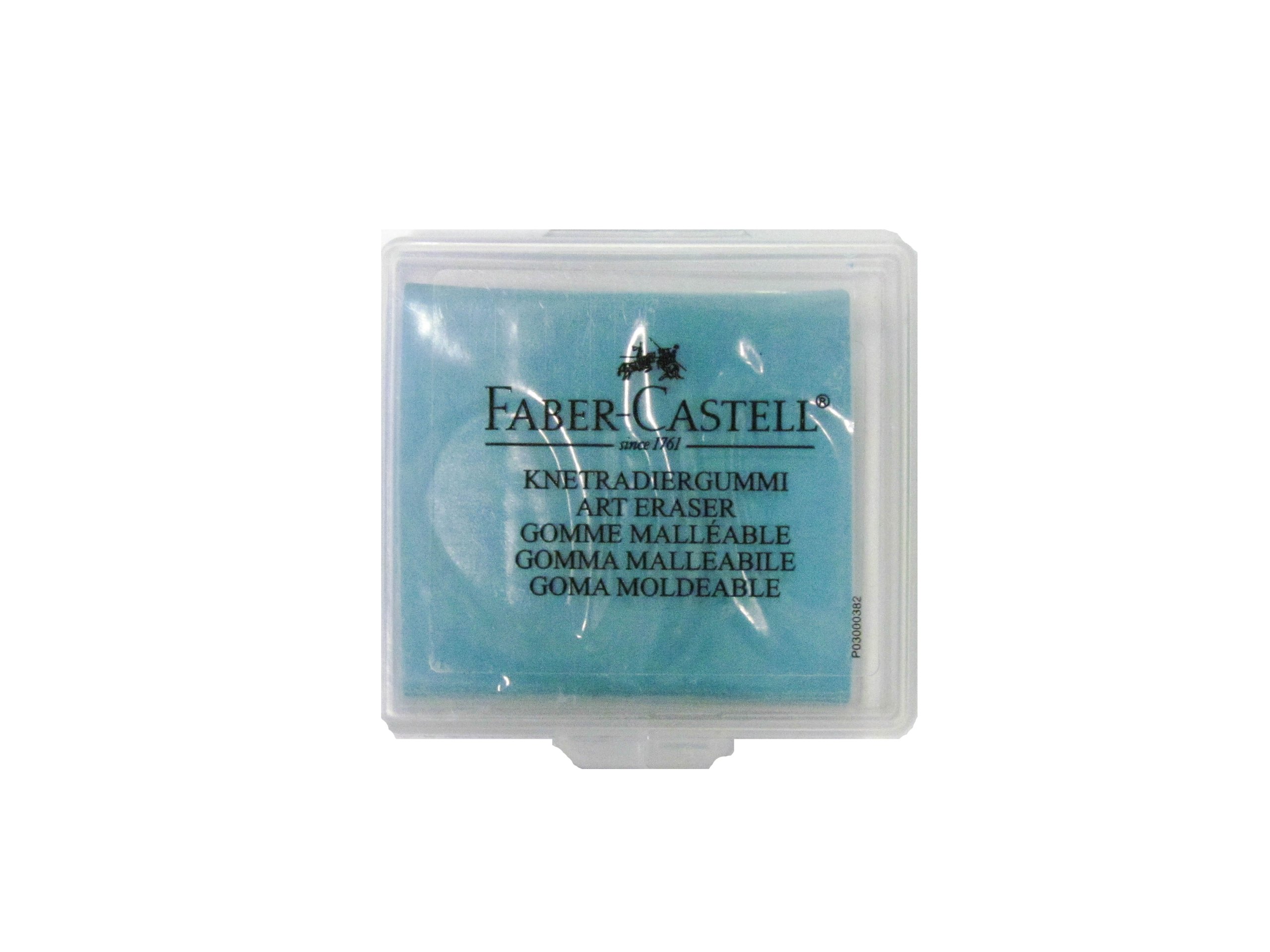 Faber Castell rubber dough art eraser in red, yellow or blue, assorted (turquoise)