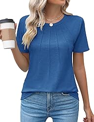 Kistore Womens Tops Comfy Short Sleeve Crewneck