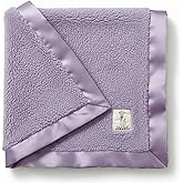 Little Giraffe Chenille Baby Blanket – 29x35” Soft Chenille with Satin Trim, Lavender | Ultra-Soft, Gentle & Safe, Lightweight & Breathable for Newborns & Toddlers